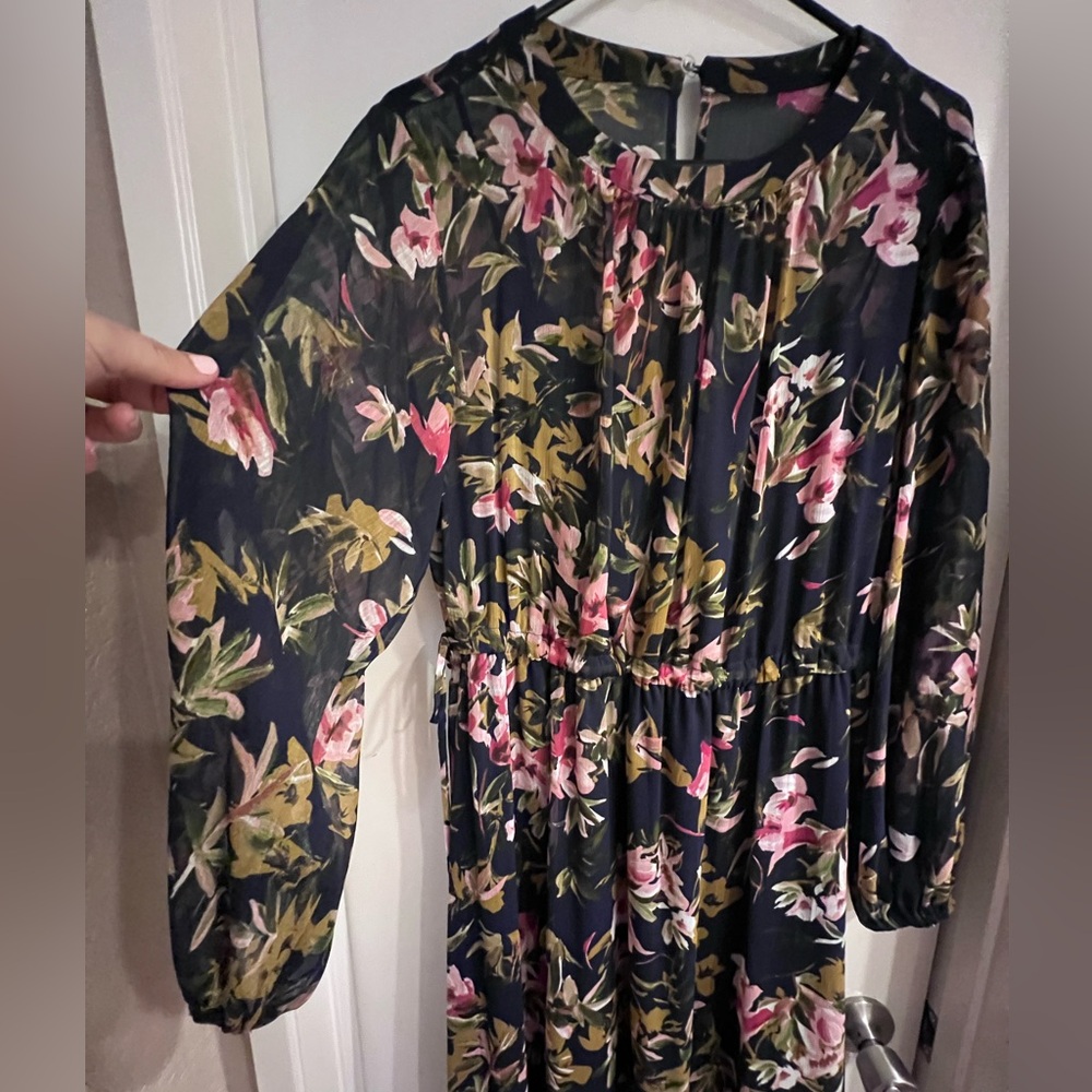 Floral Navy Maxi Dress Maggy London